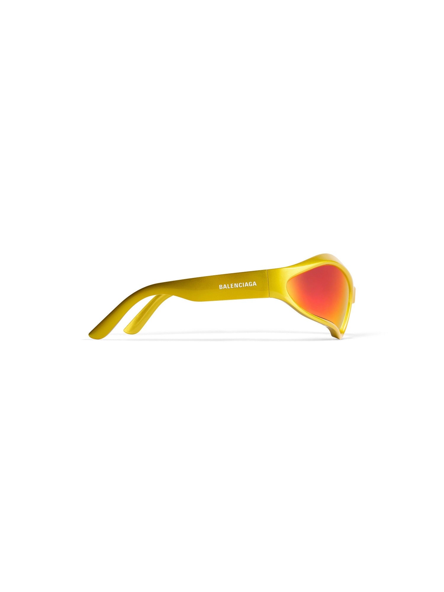 Fennec Oval yellow & mirror red Sunglasses - Yellow & Mirror Red