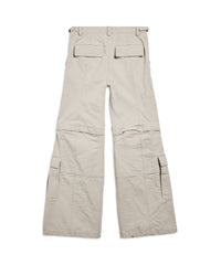Flared Cargo Pants - New Beige