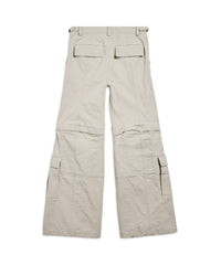 Flared Cargo Pants - New Beige