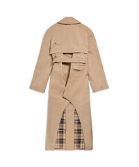 Maxi Deconstructed Trench Coat - Desert Beige