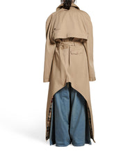 Maxi Deconstructed Trench Coat - Desert Beige