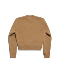 Cropped Sweater - Dark Beige