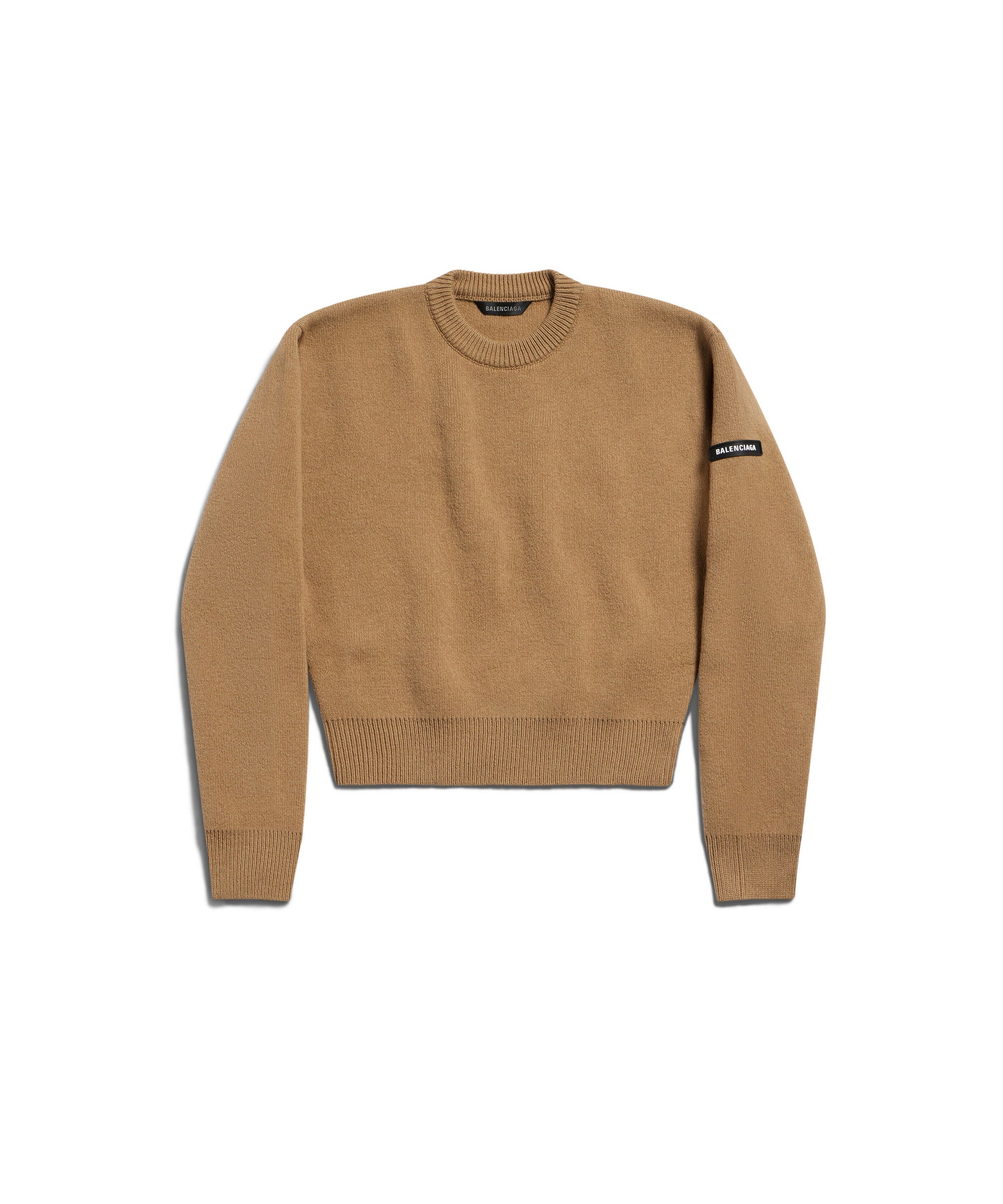Cropped Sweater - Dark Beige