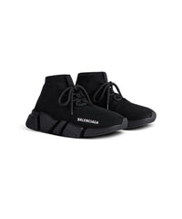 Speed 2. Lace Up Recycled Knit Sneakers - Black