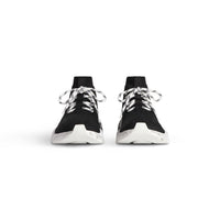 Speed 2.0 Lace-Up Graffiti Recycled Knit Sneakers - Black & White