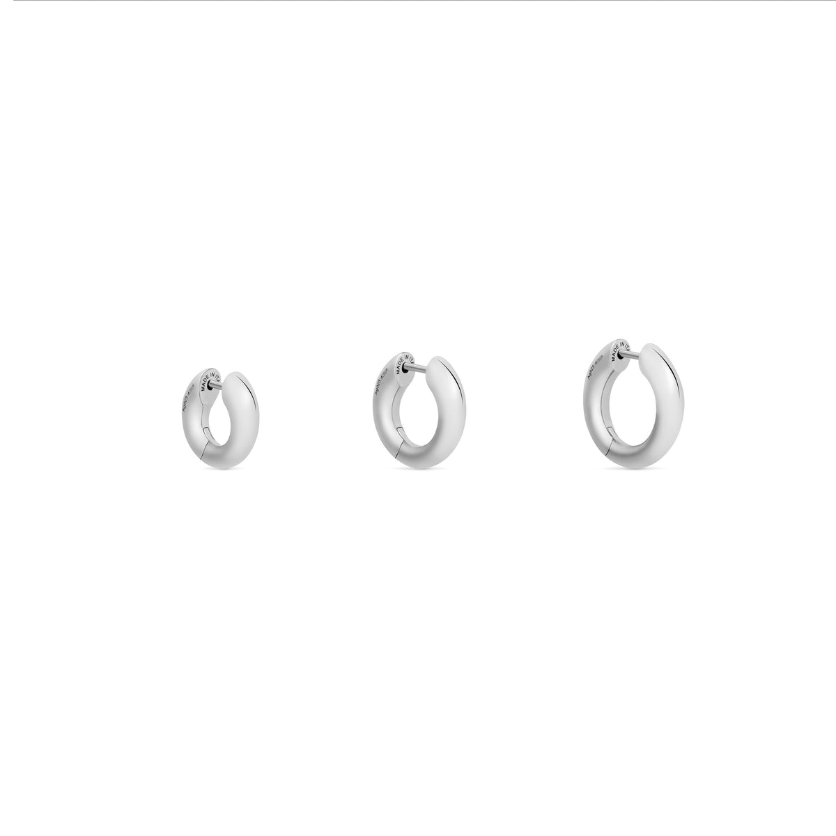Sharp Earrings Set - Silver