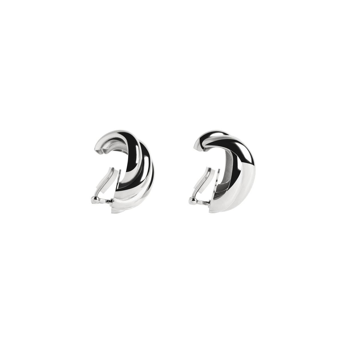 Saturne Earrings - Shiny Silver