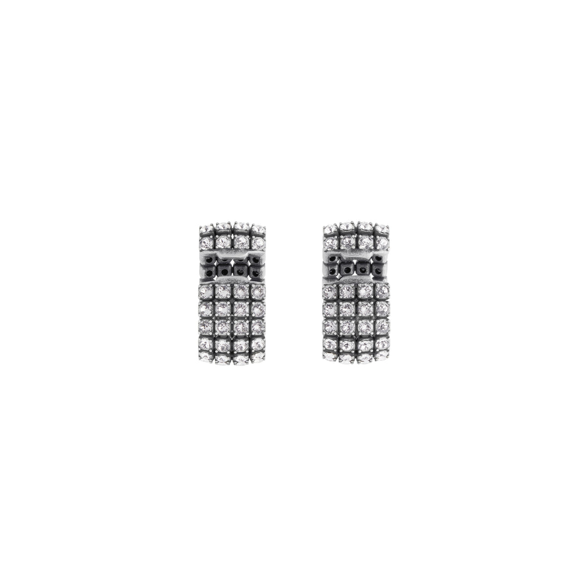 Glam Ear Cuffs - Silver & Crystal