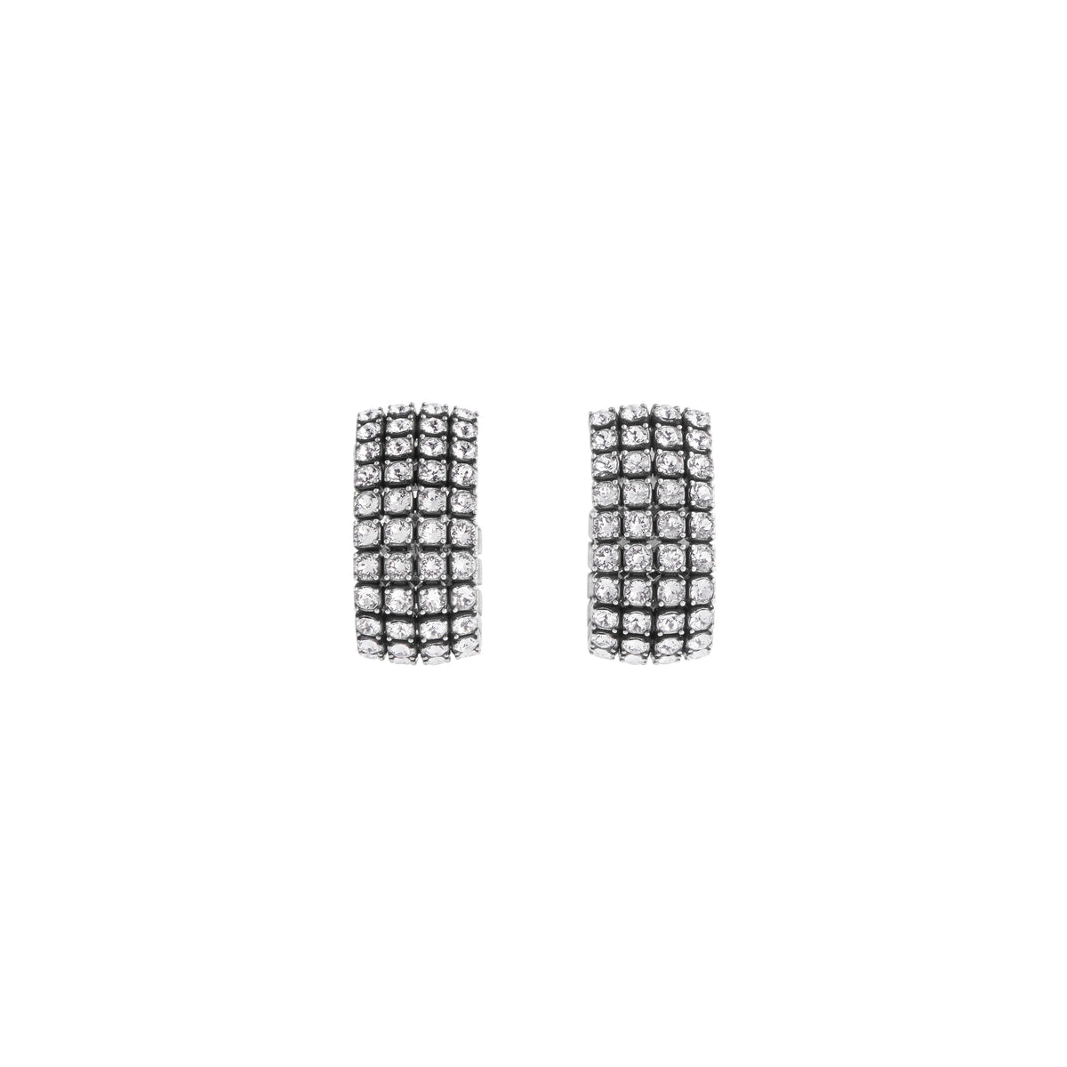 Glam Ear Cuffs - Silver & Crystal