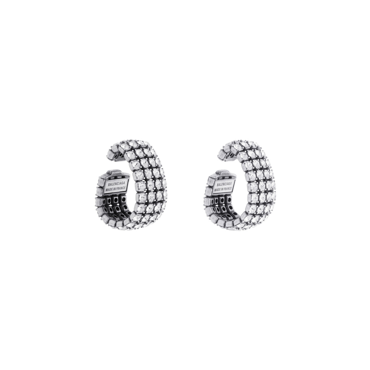 Glam Ear Cuffs - Silver & Crystal