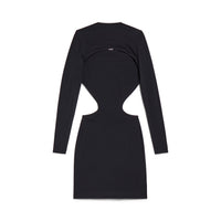 Cut-Out Mini Dress - Black
