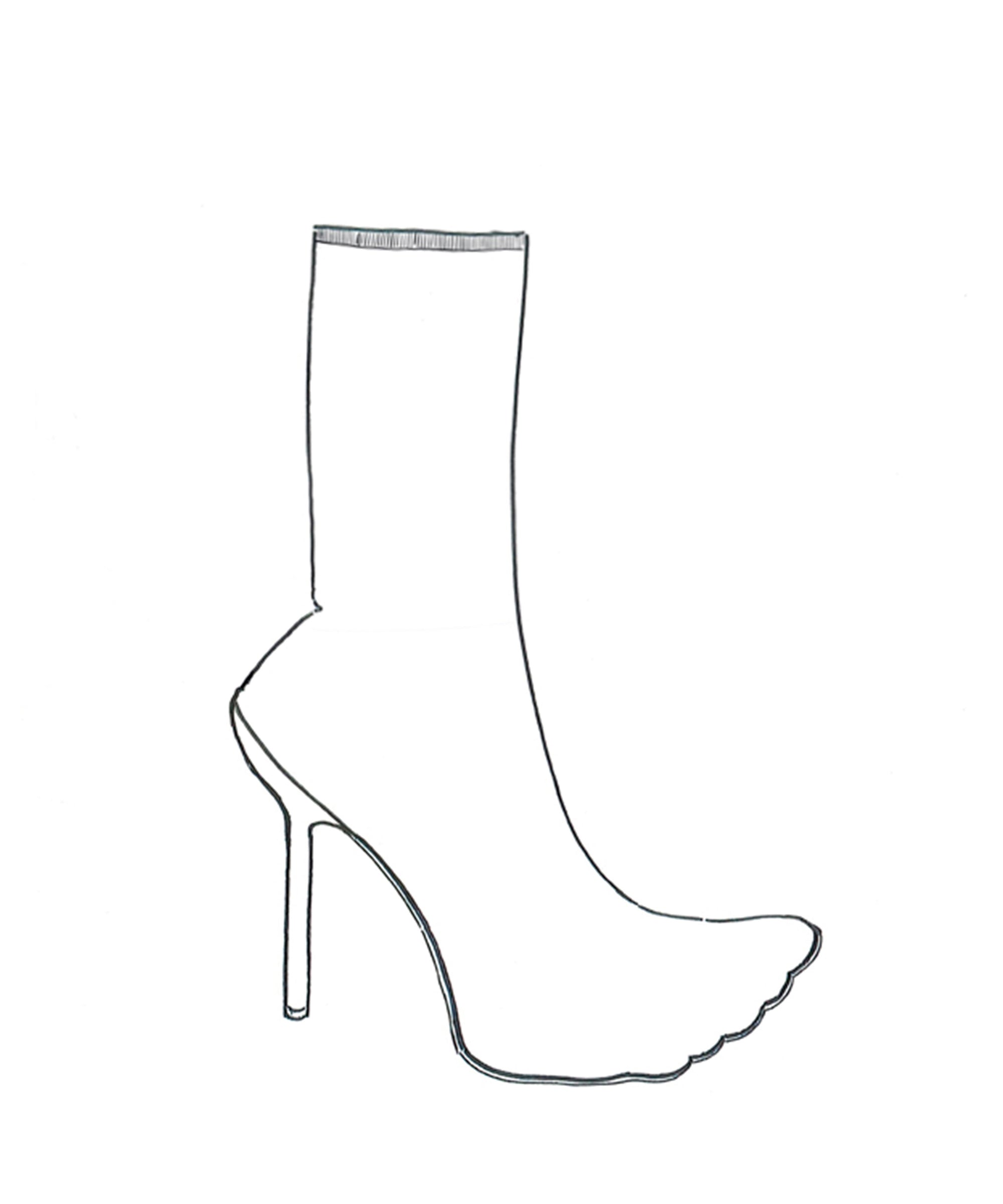 Knit Anatomic 90 Booties - Black
