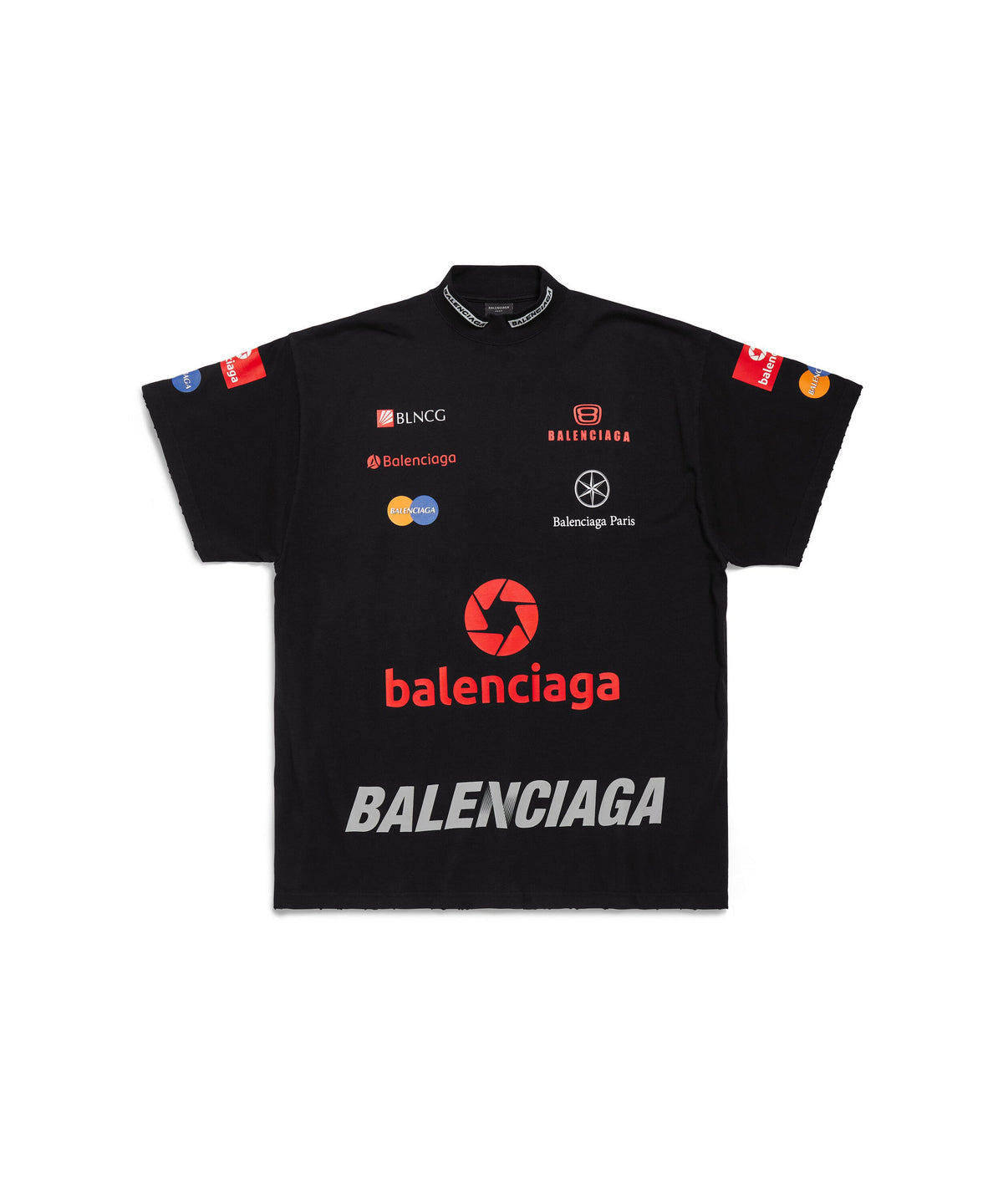 Top League T-Shirt Oversized - Black