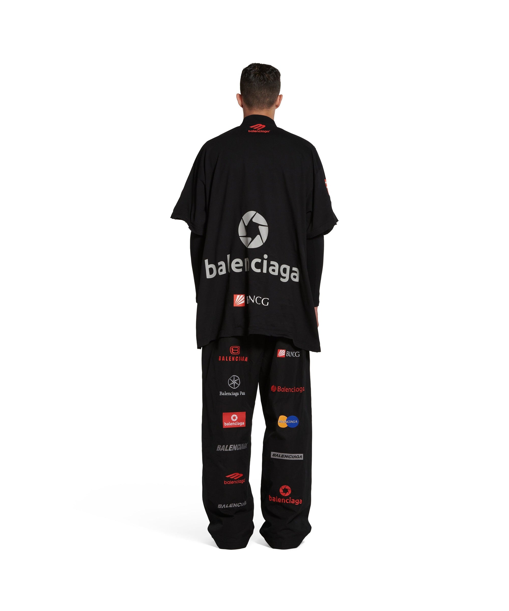 Top League T-Shirt Oversized - Black