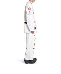 Top League T-Shirt Oversized - White