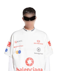 Top League T-Shirt Oversized - White