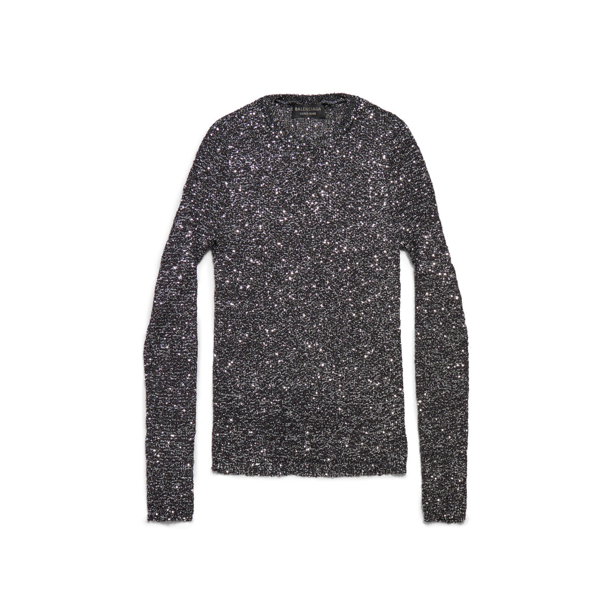 Fitted Sweater - Black & Silver
