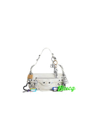 CAGOLE / Le Cagole Sling Bag Small With Charms - Optic White