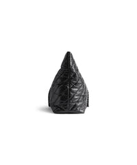 Crush Large Carry All Tote Bag Quilted - Black