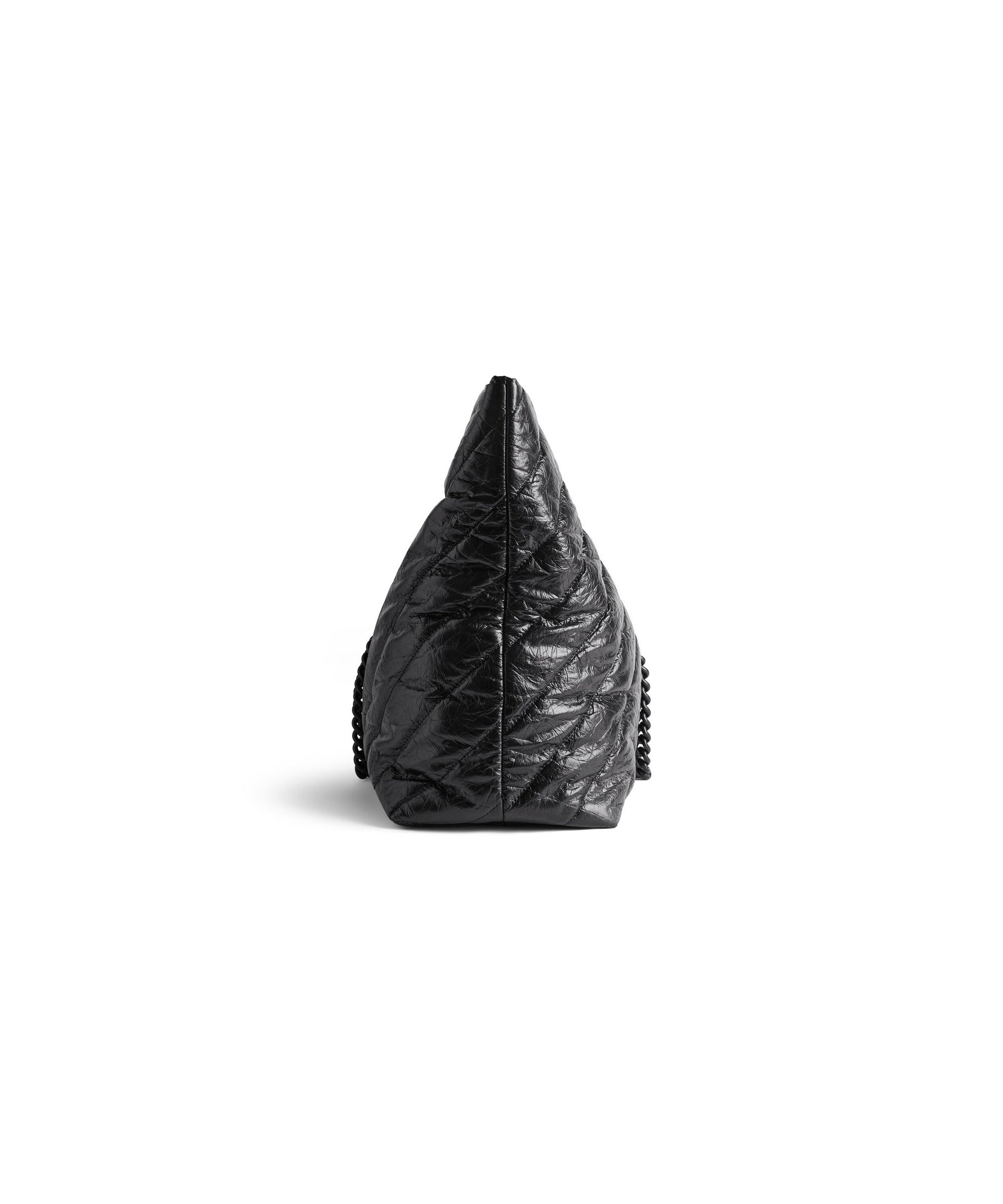 Crush Large Carry All Tote Bag Quilted - Black
