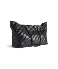 Crush Large Carry All Tote Bag Quilted - Black