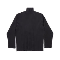 Oversized Turtleneck Sweater - Black