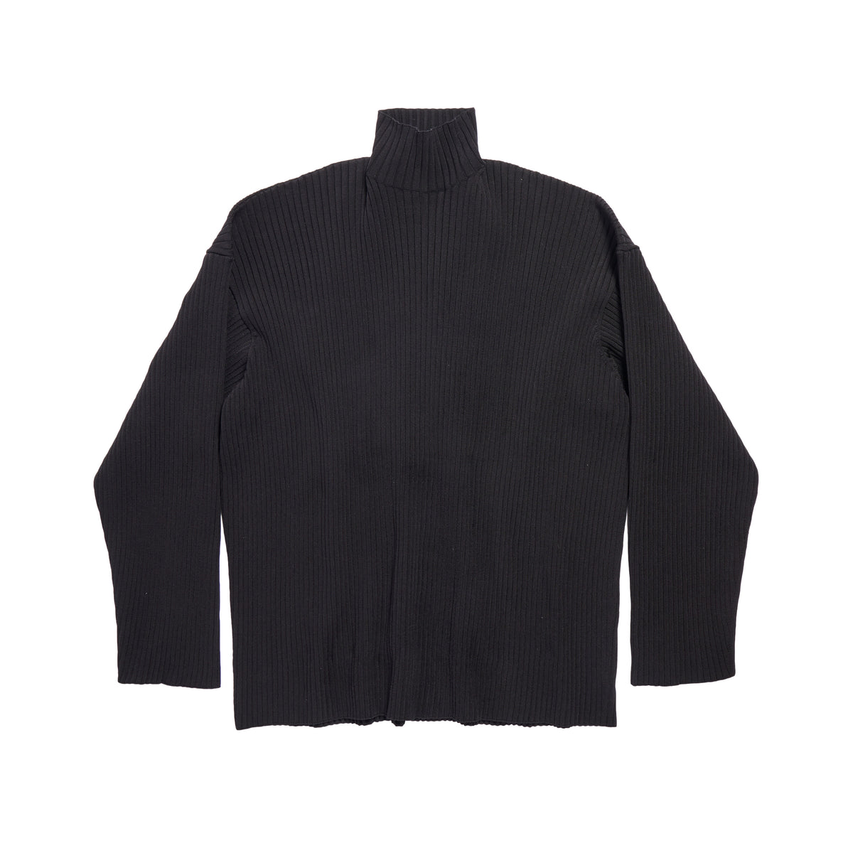 Oversized Turtleneck Sweater - Black