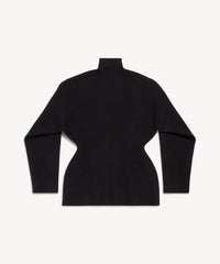 Hourglass Turtleneck Sweater - Black