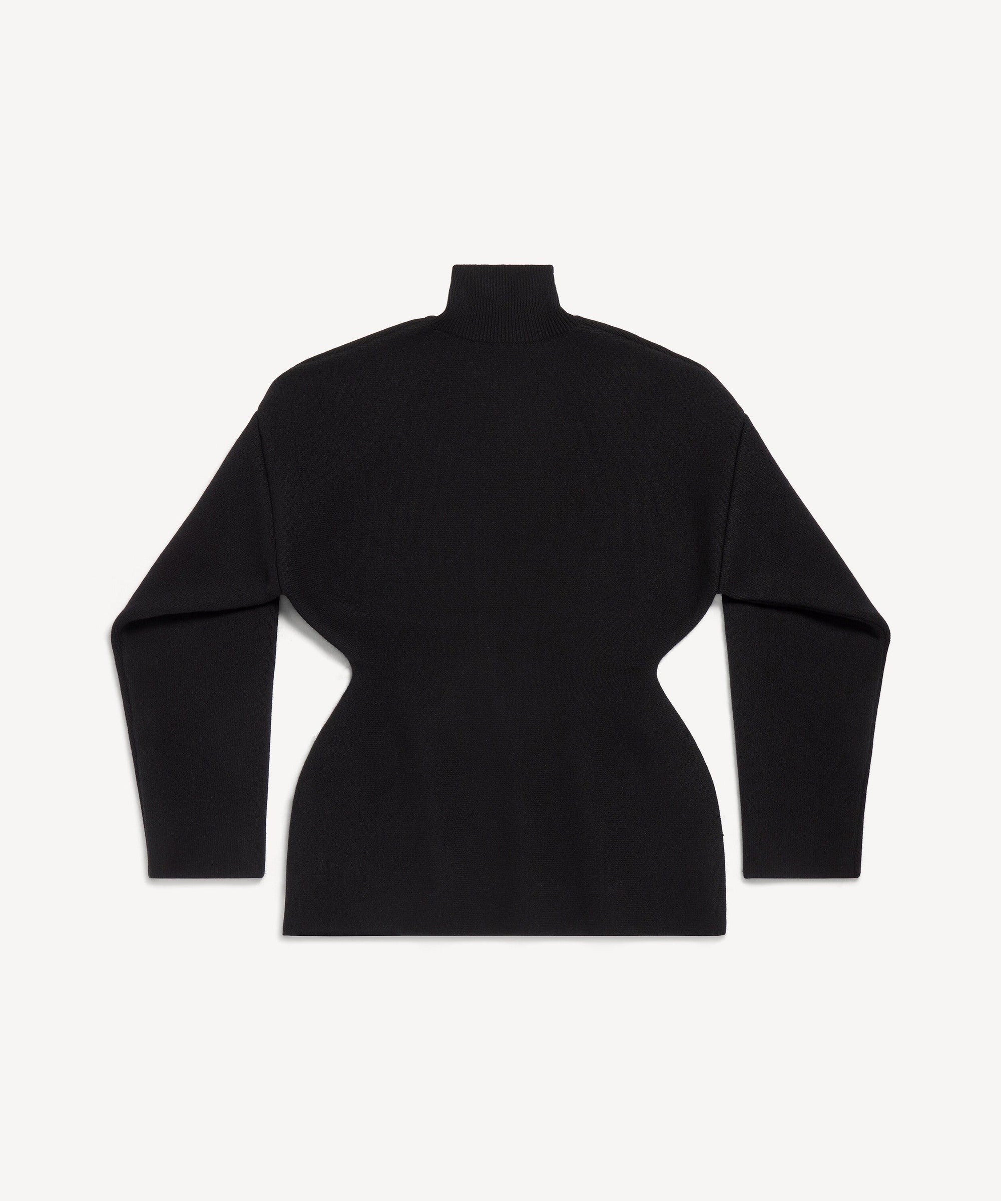 Hourglass Turtleneck Sweater - Black