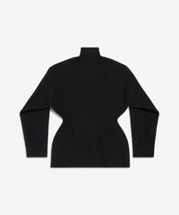 Hourglass Turtleneck Sweater - Black
