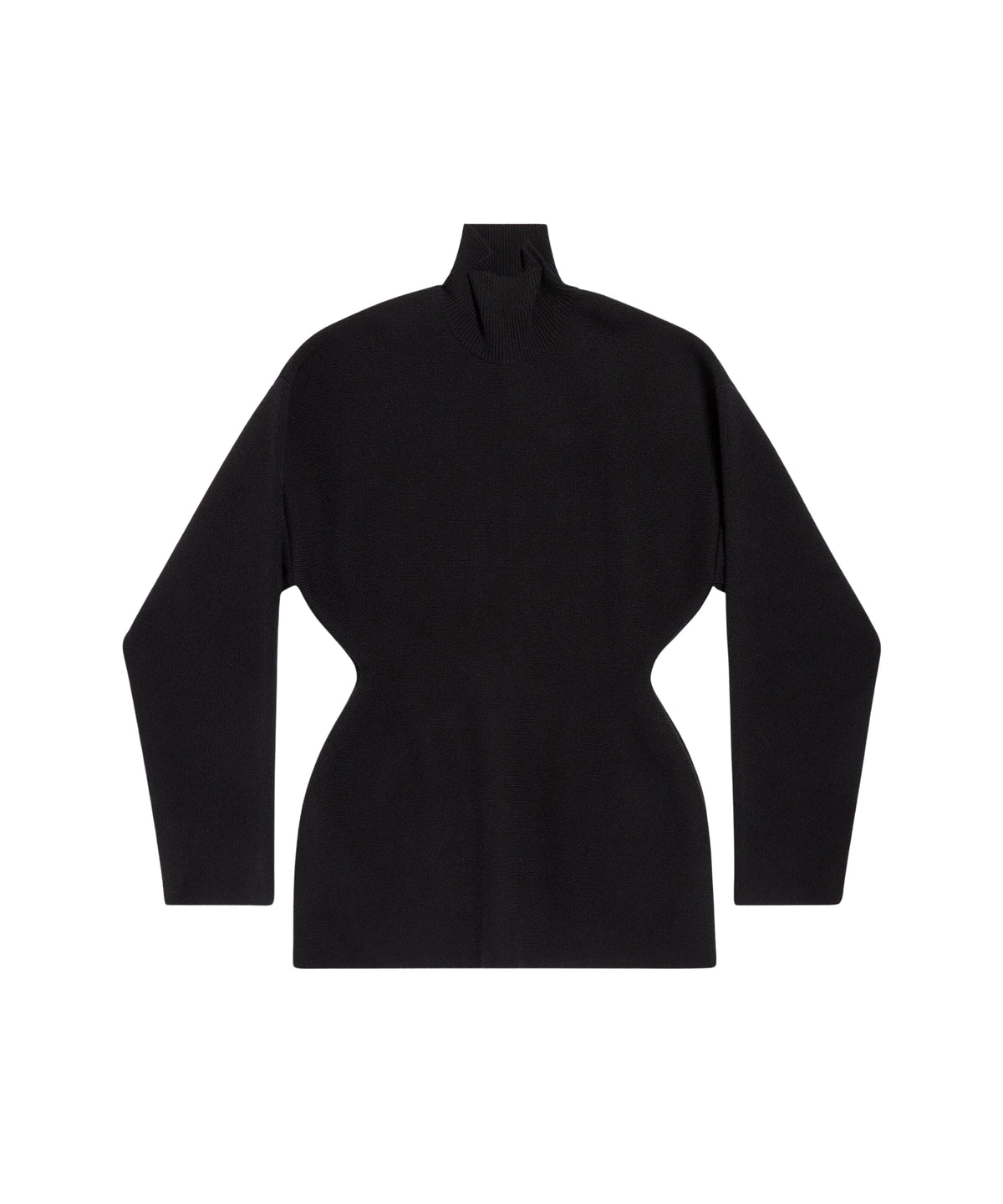 Hourglass Turtleneck Sweater - Black