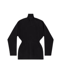 Hourglass Turtleneck Sweater - Black