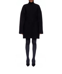 Hourglass Turtleneck Dress - Black