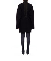 Hourglass Turtleneck Dress - Black