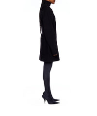 Hourglass Turtleneck Dress - Black