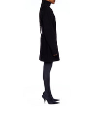 Hourglass Turtleneck Dress - Black
