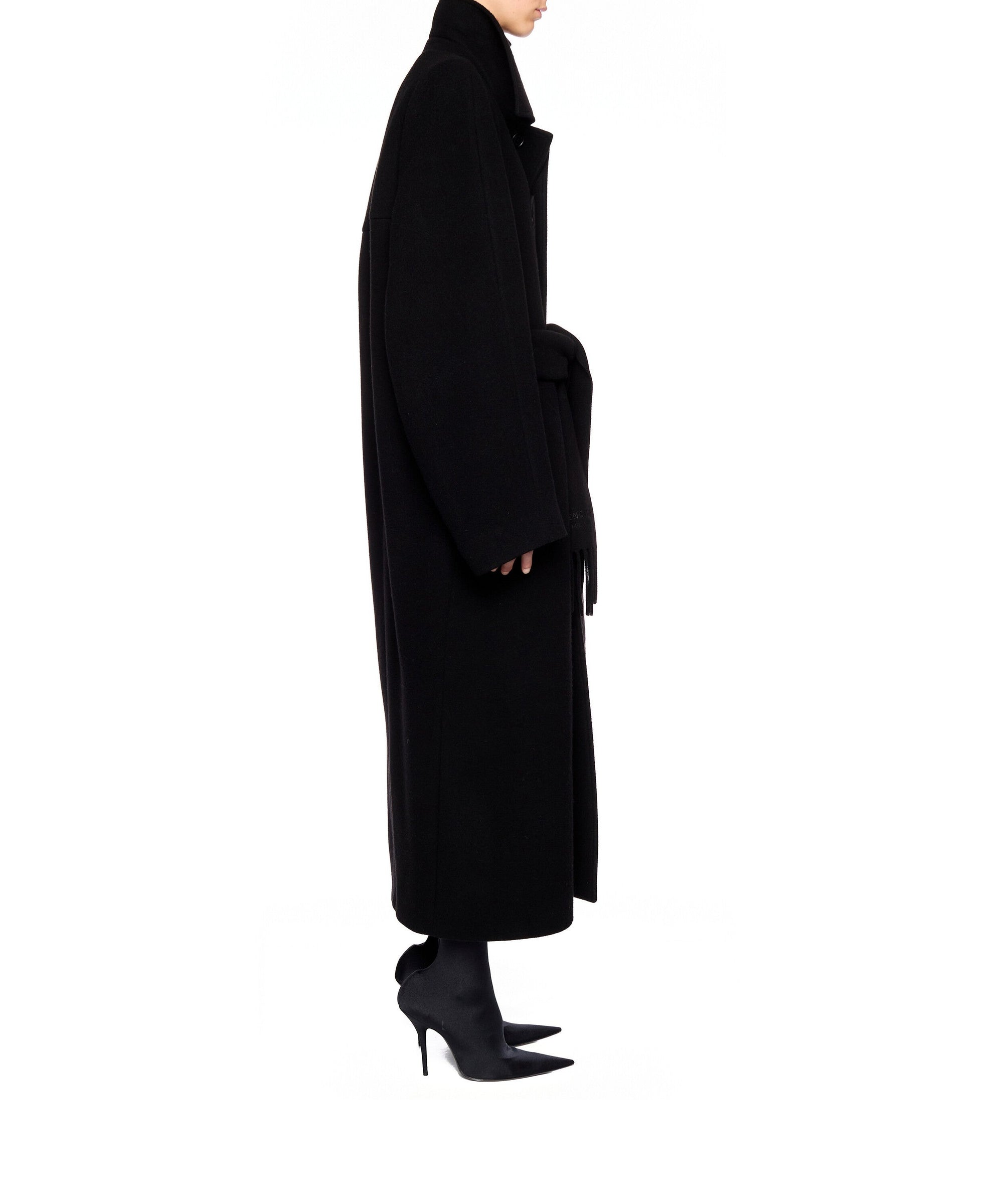 Belted Coat - Black
