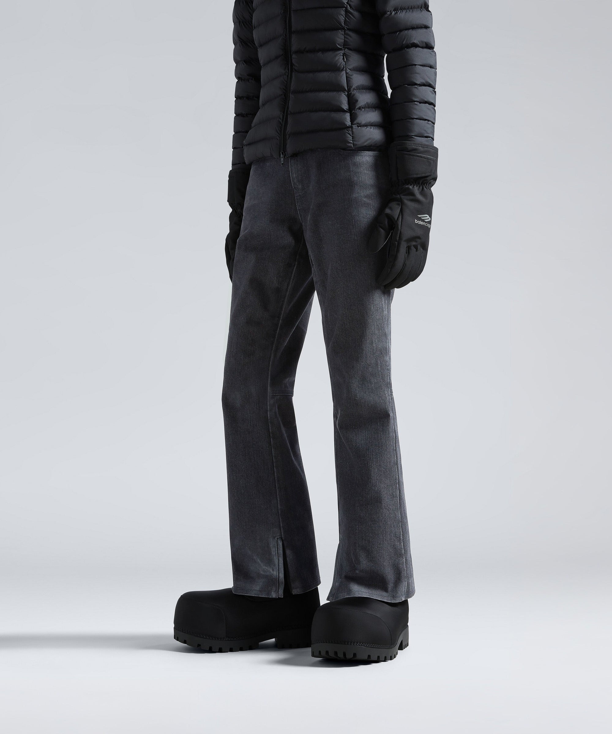 Ski Pants - Washed Black Ring