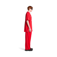 Paris Soccer T-Shirt Oversized - Sporty Red & White