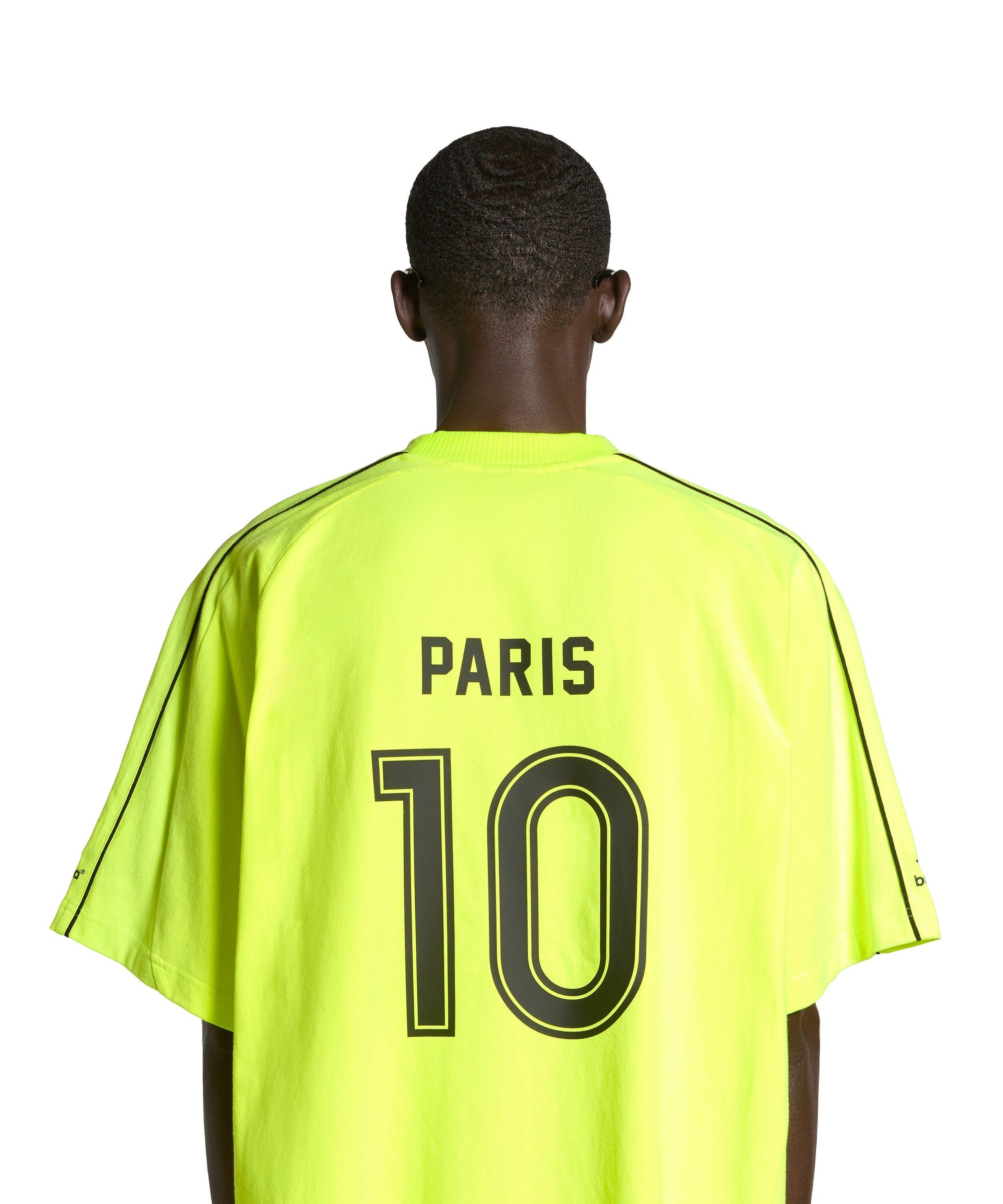 Paris Soccer T-Shirt Oversized - Fluo Yellow & Black