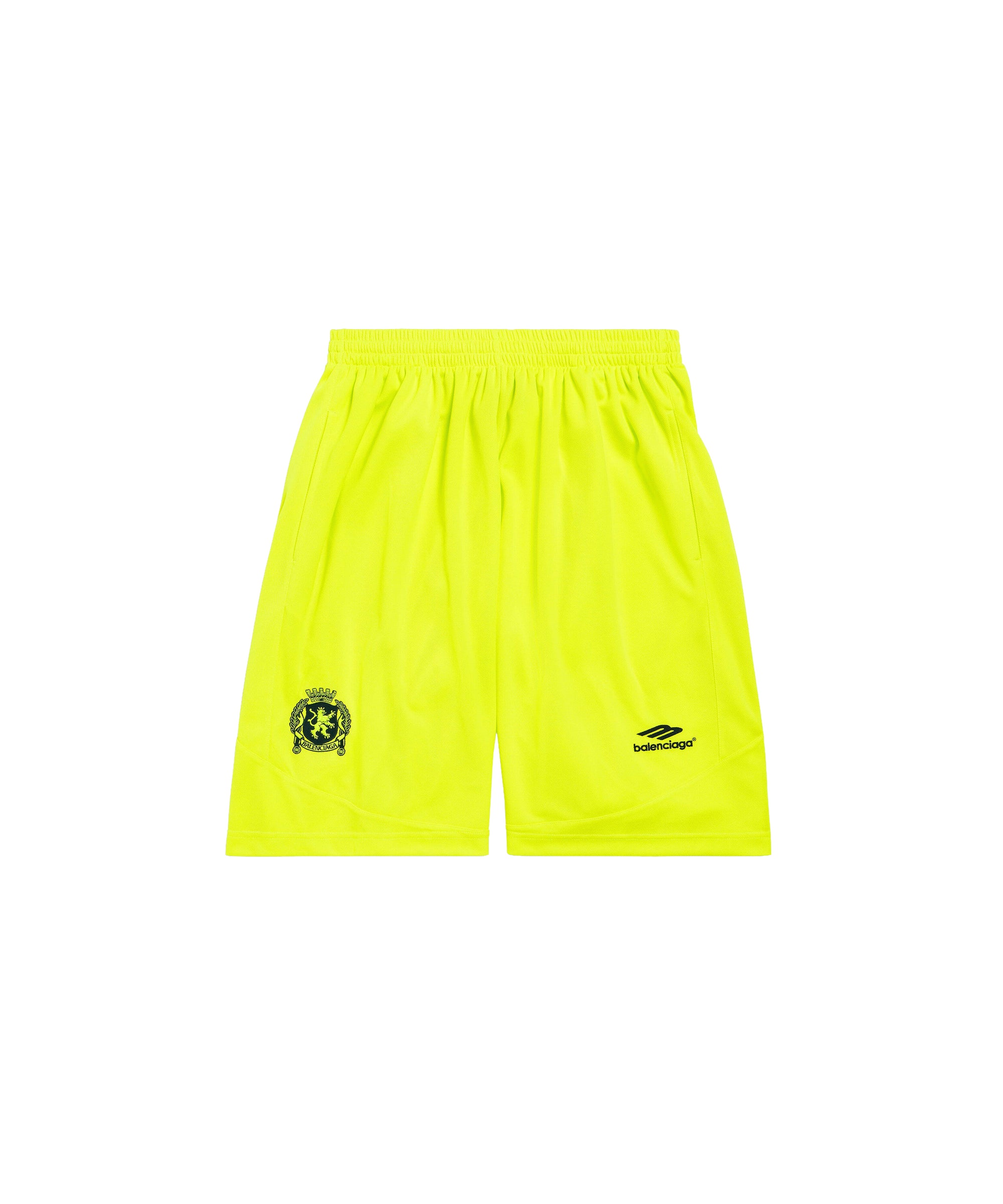 Soccer Baggy Shorts - Fluo Yellow & Black