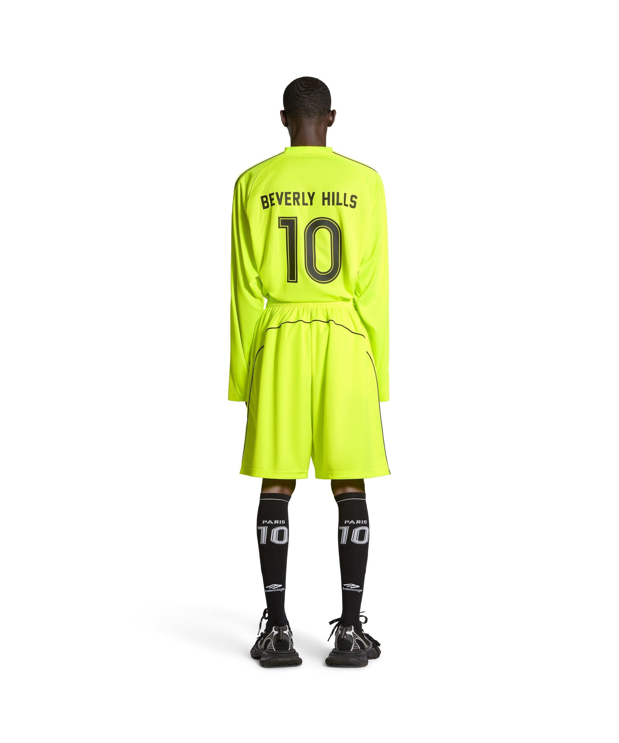 Soccer Baggy Shorts - Fluo Yellow & Black