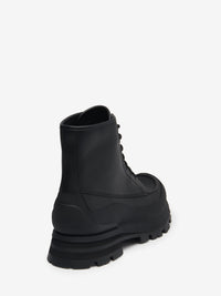 Wander Lace Up black Boots - Black