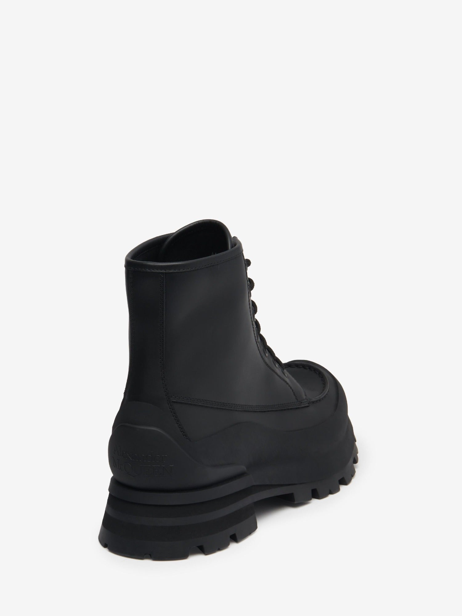 Wander Lace Up black Boots - Black