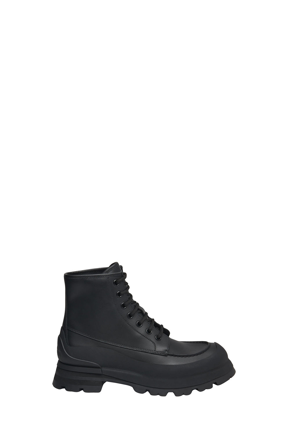 Wander Lace Up black Boots - Black