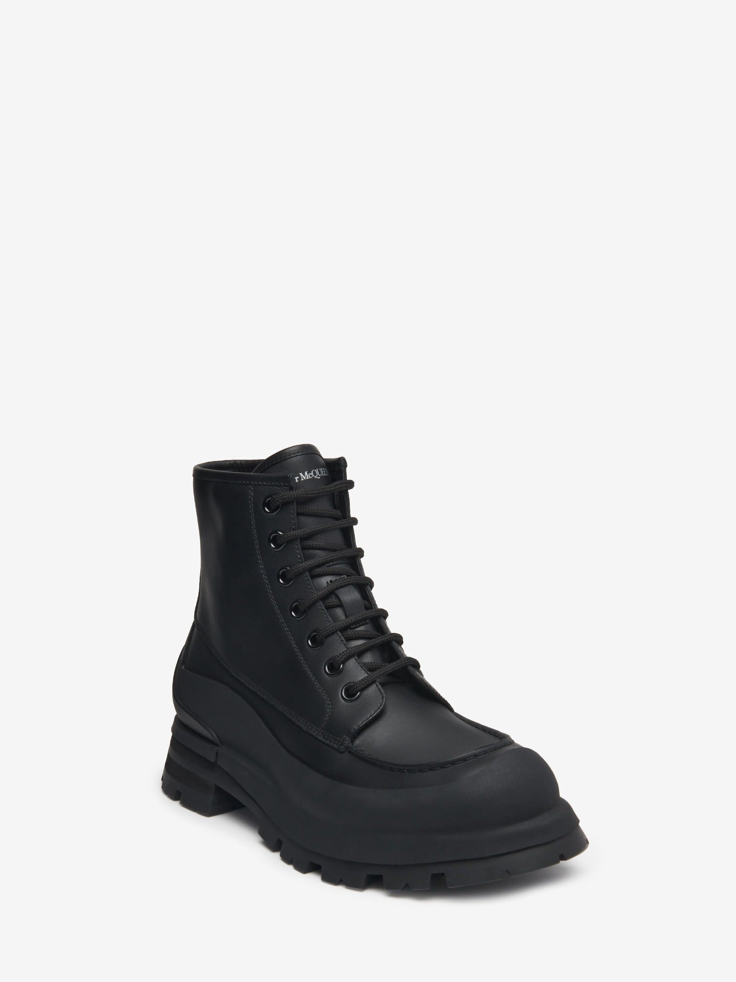 Wander Lace Up black Boots - Black
