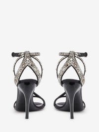 Twisted Armadillo black 95mm Sandals - Black