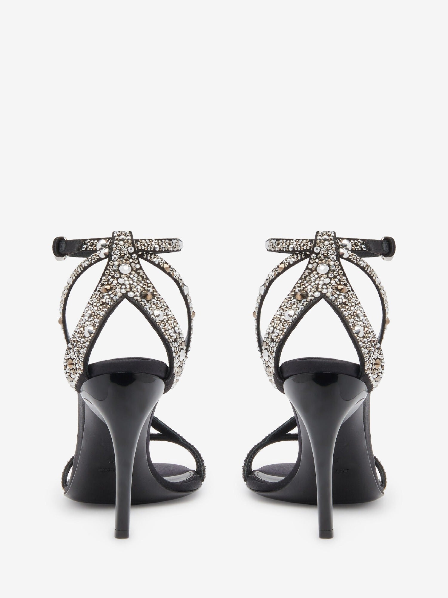 Twisted Armadillo black 95mm Sandals - Black