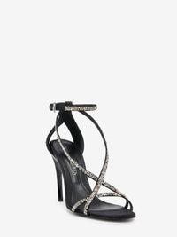 Twisted Armadillo black 95mm Sandals - Black