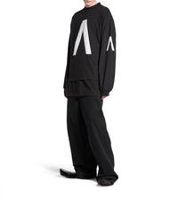 Balenciaga Music x Archives Series Connected Long Sleeve T-Shirt - Faded Black & White